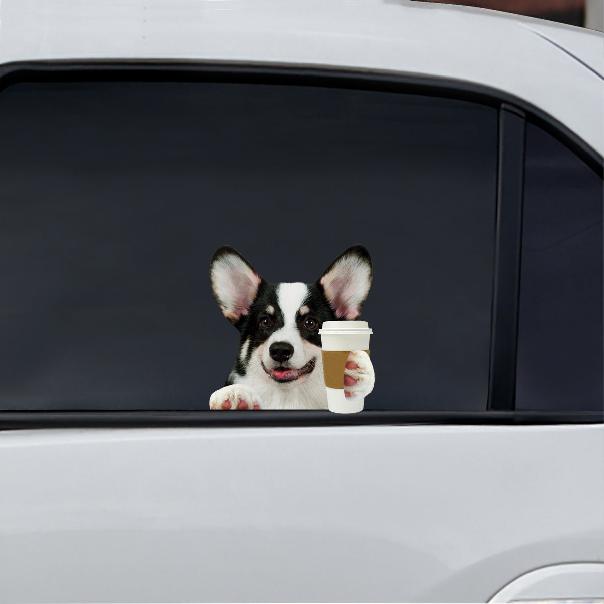 Good Morning - Welsh Corgi Car/ Door/ Fridge/ Laptop Sticker V1