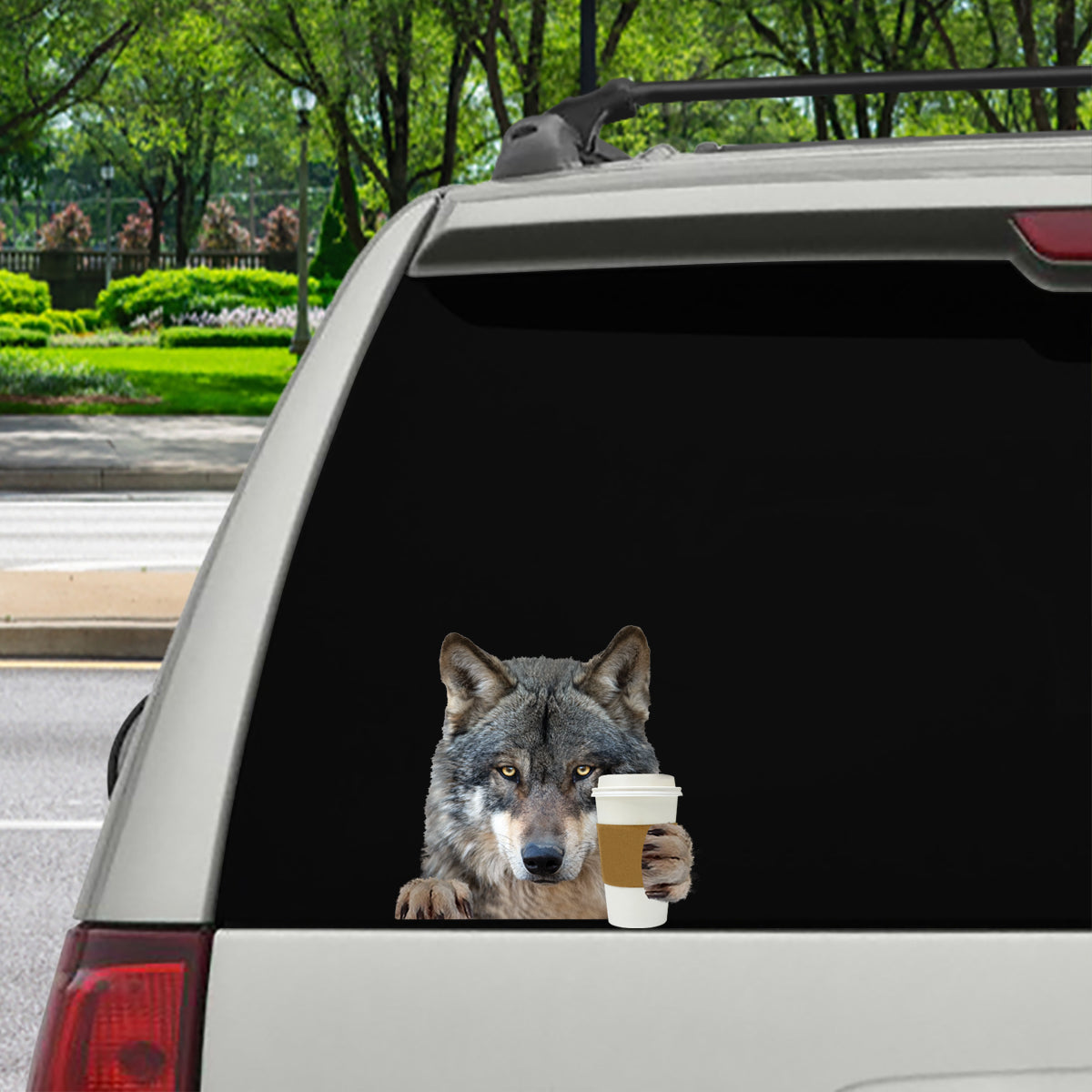 Bonjour - Autocollant de voiture/porte/réfrigérateur/ordinateur portable Wolf V1