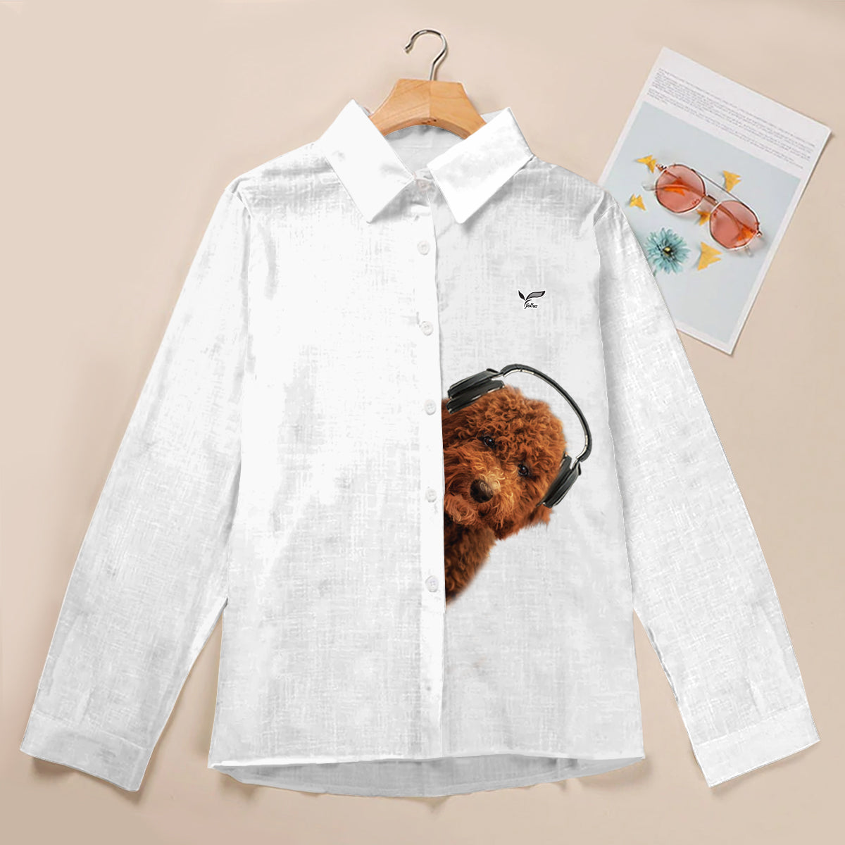 Great Music With Goldendoodle - Follus Women's Long-Sleeve Shirt V2