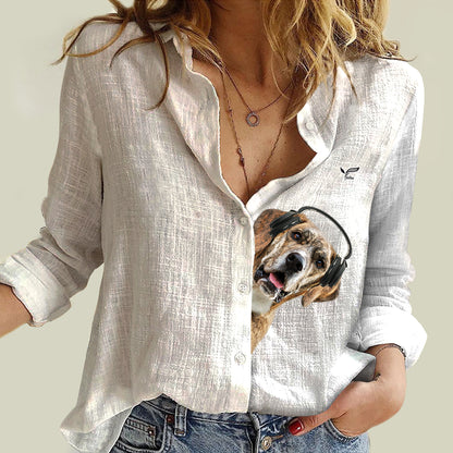 Great Music With Great Dane - Follus Women's Long-Sleeve Shirt V1