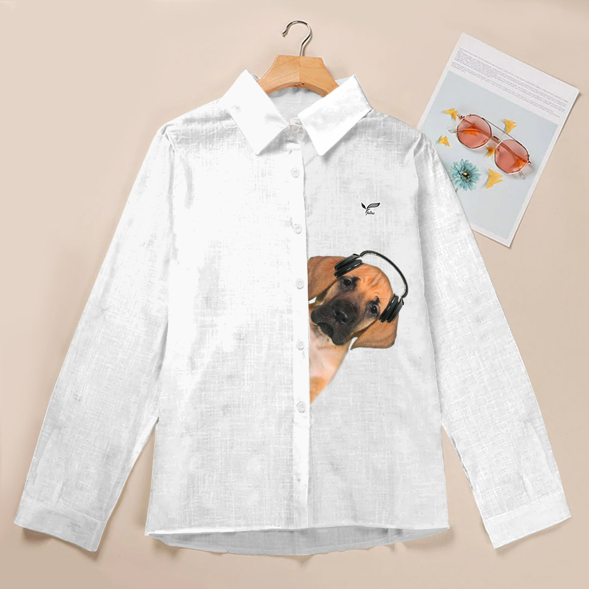 Great Music With Great Dane - Follus Women's Long-Sleeve Shirt V2