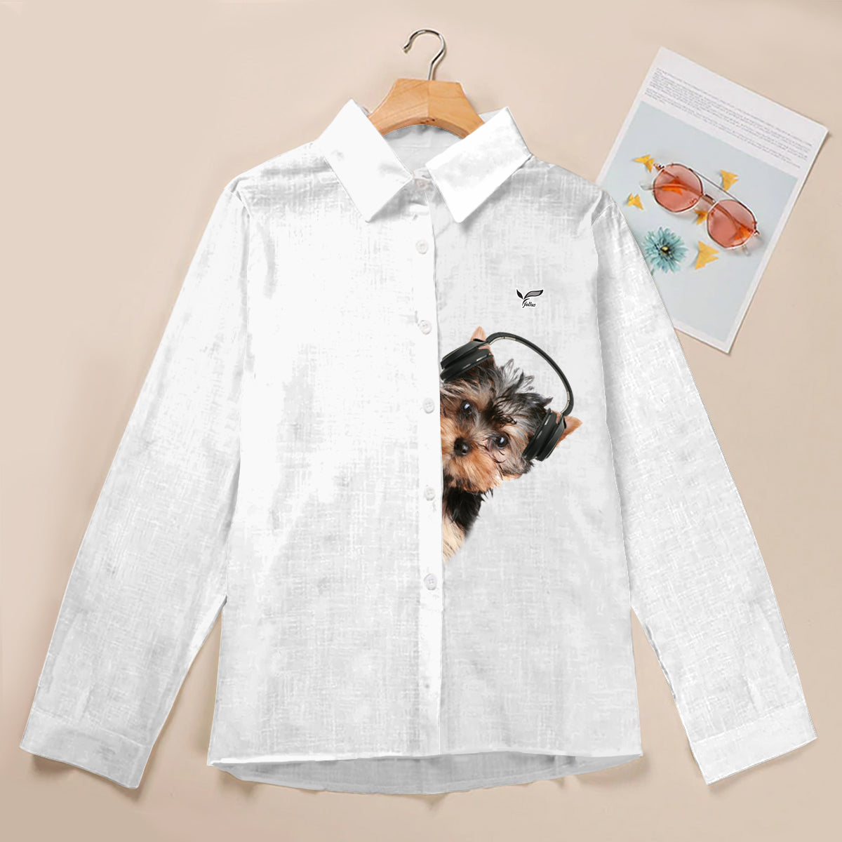 Great Music With Yorkshire Terrier - Follus Women's Long-Sleeve Shirt V2
