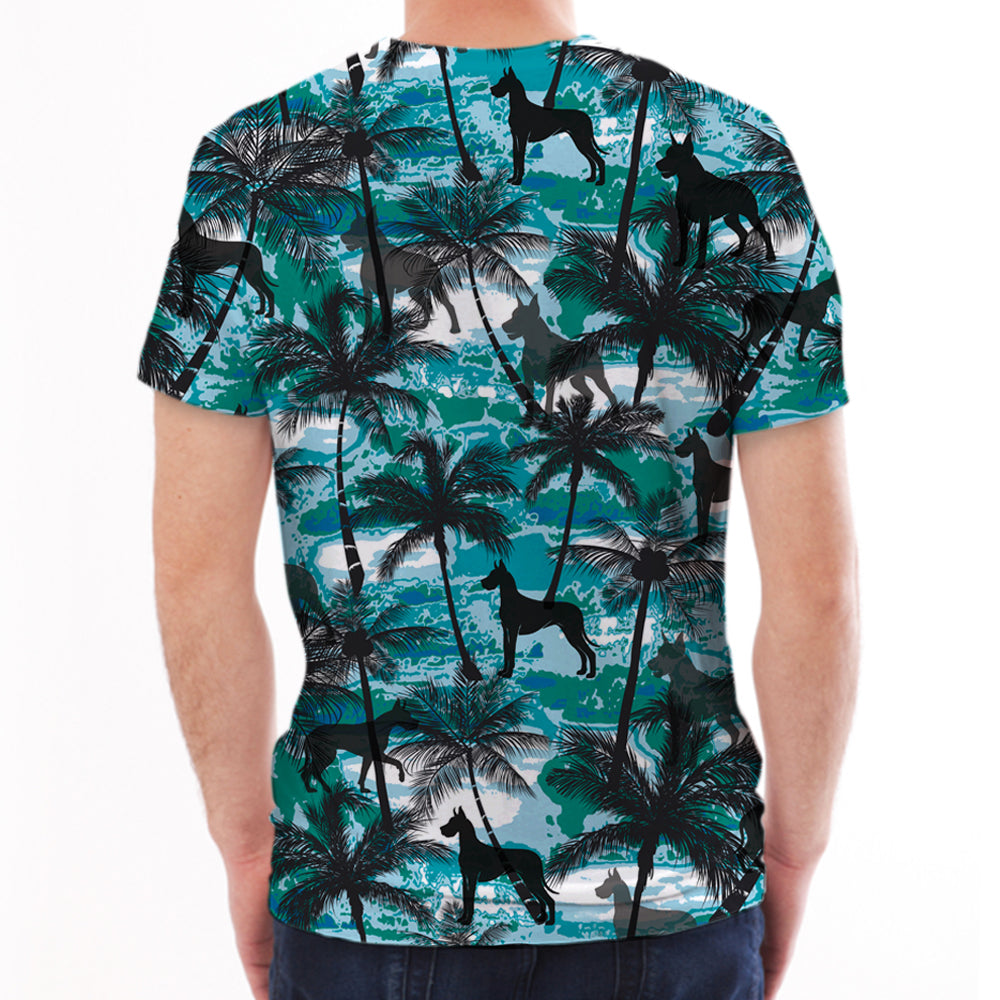 Dogue Allemand - T-Shirt Hawaïen V1