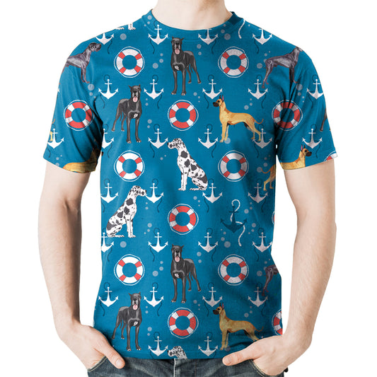 Dogue Allemand - T-Shirt Hawaïen V2