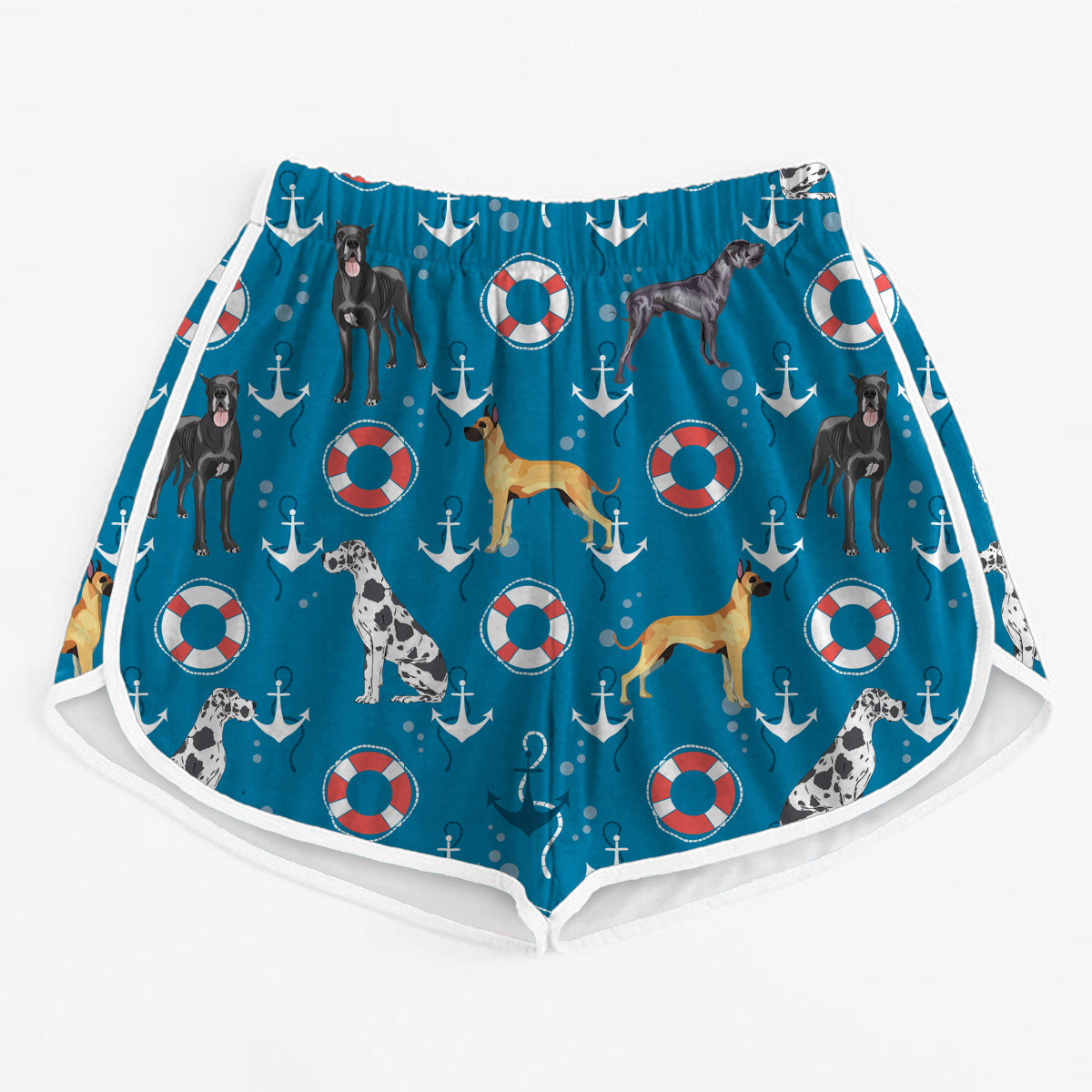 Deutsche Dogge - Bunte Damen-Laufshorts V2