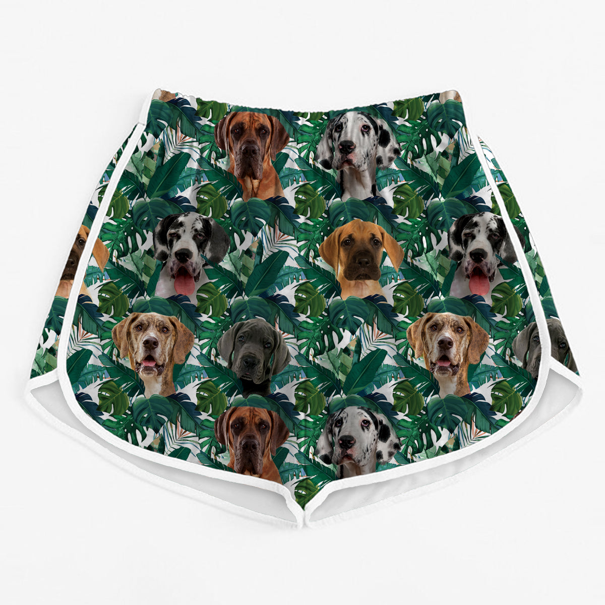 Deutsche Dogge - Bunte Damen-Laufshorts V3