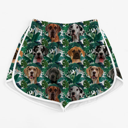 Great Dane - Colorful Women's Running Shorts V3