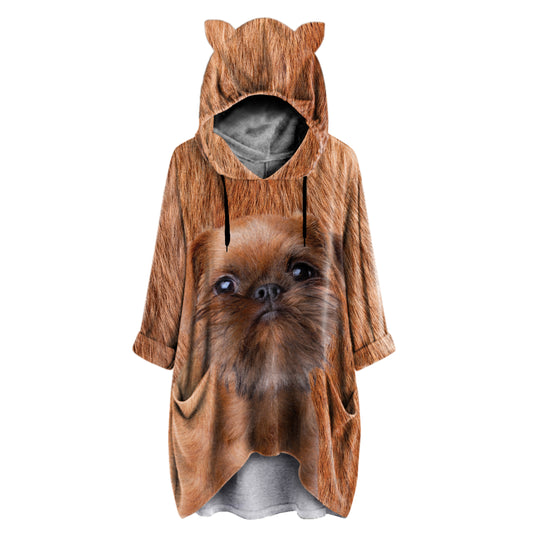 Griffon Bruxellois Mom - Hoodie With Ears V1