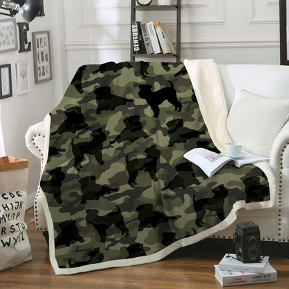 Griffon Bruxellois Camo Blanket V1