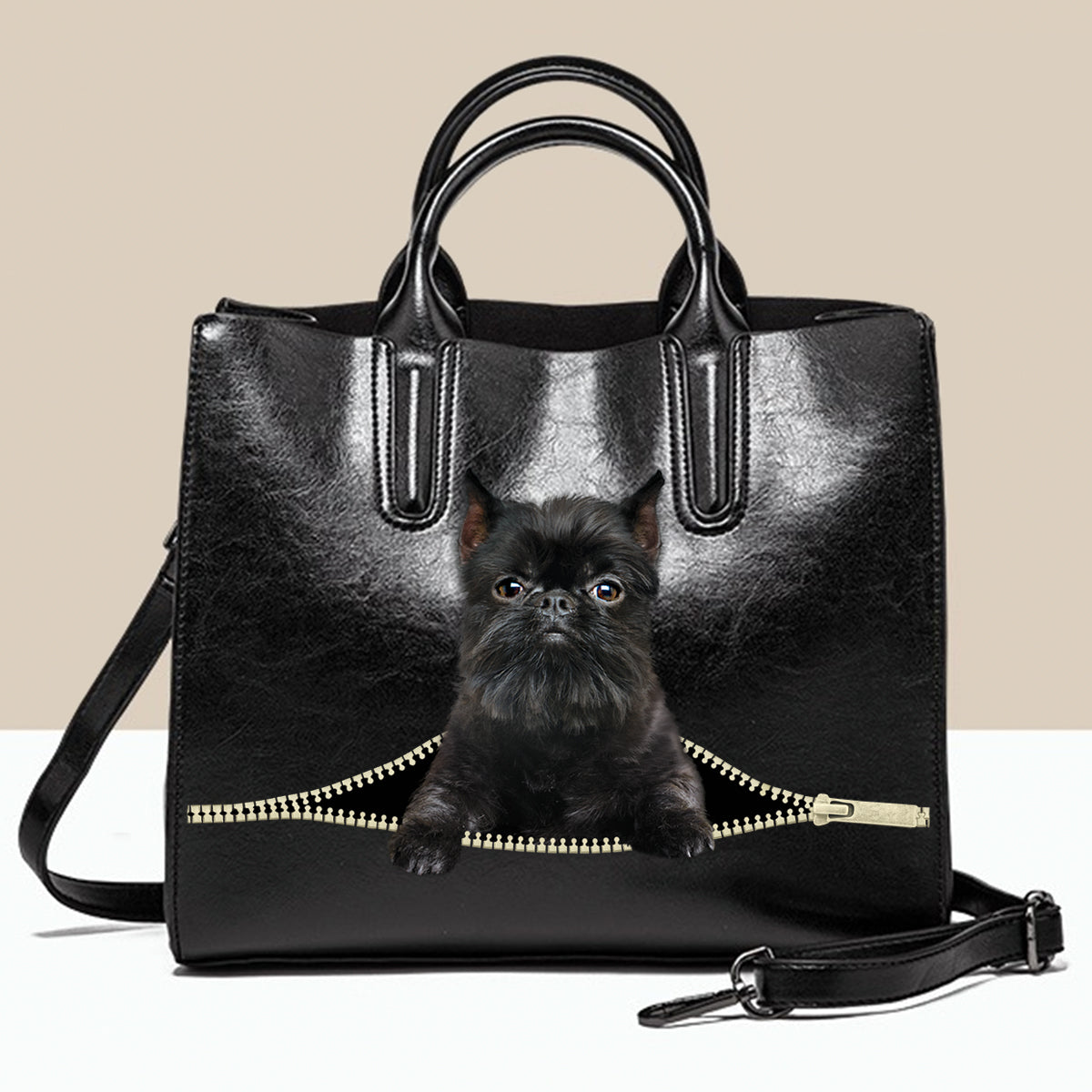 Griffon Bruxellois Luxushandtasche V4
