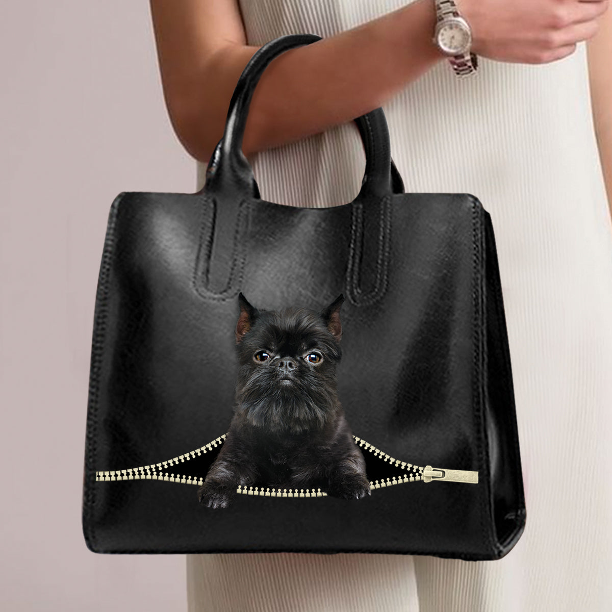 Griffon Bruxellois Luxushandtasche V4