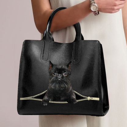 Griffon Bruxellois Luxushandtasche V4