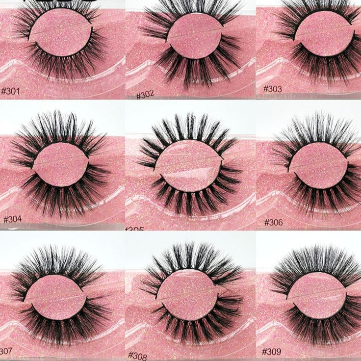 Mink Eyelashes 1 Pair Box 300-309 YSDO