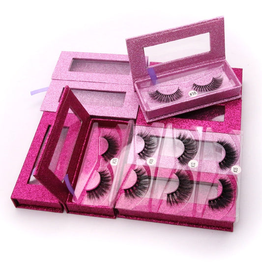 Mink Eyelashes 1 Pair With Pink Box YSDO