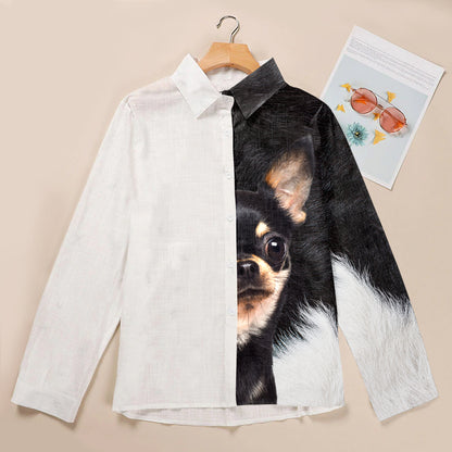 Half Angel Half Chihuahua - Women Shirt V1