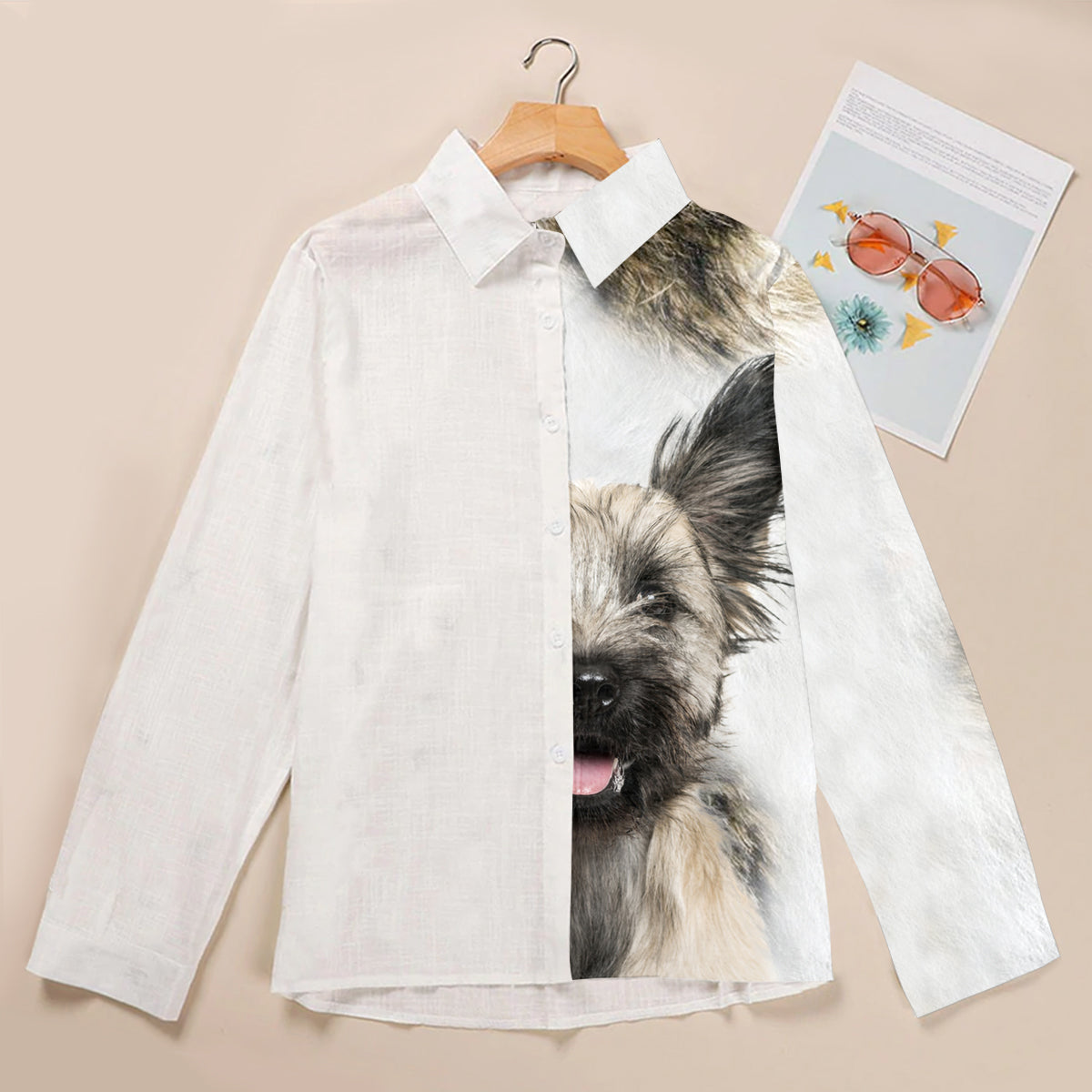 Half Angel Half Skye Terrier - Women Shirt V1