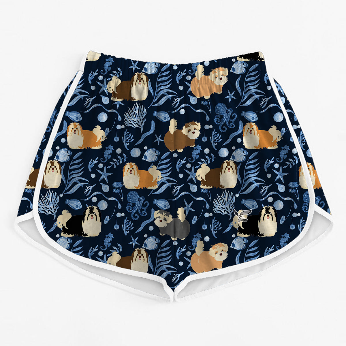 Bichon Havanais - Short de course coloré pour femme V1