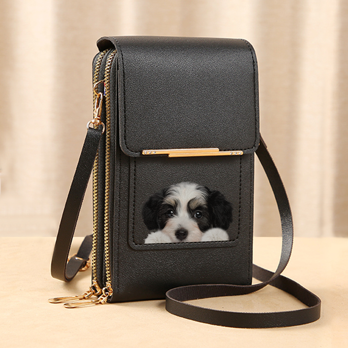 Havanese - Touch Screen Phone Wallet Case Crossbody Purse V1