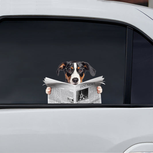 Avez-vous lu les nouvelles aujourd'hui - Appenzeller Sennenhund Autocollant de voiture/porte/réfrigérateur/ordinateur portable V1
