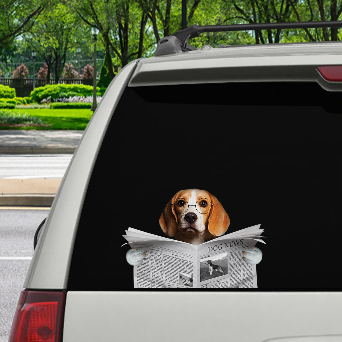 Haben Sie heute die Nachrichten gelesen? Beagle-Auto-/Tür-/Kühlschrank-/Laptop-Aufkleber V1