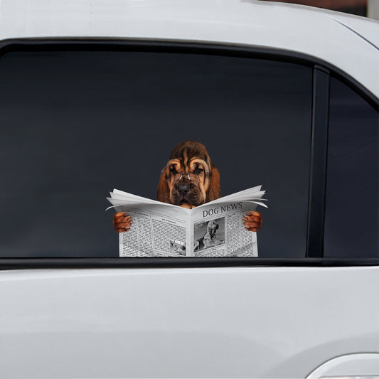 Avez-vous lu les nouvelles aujourd'hui - Bloodhound Car/ Door/ Fridge/ Laptop Sticker V1