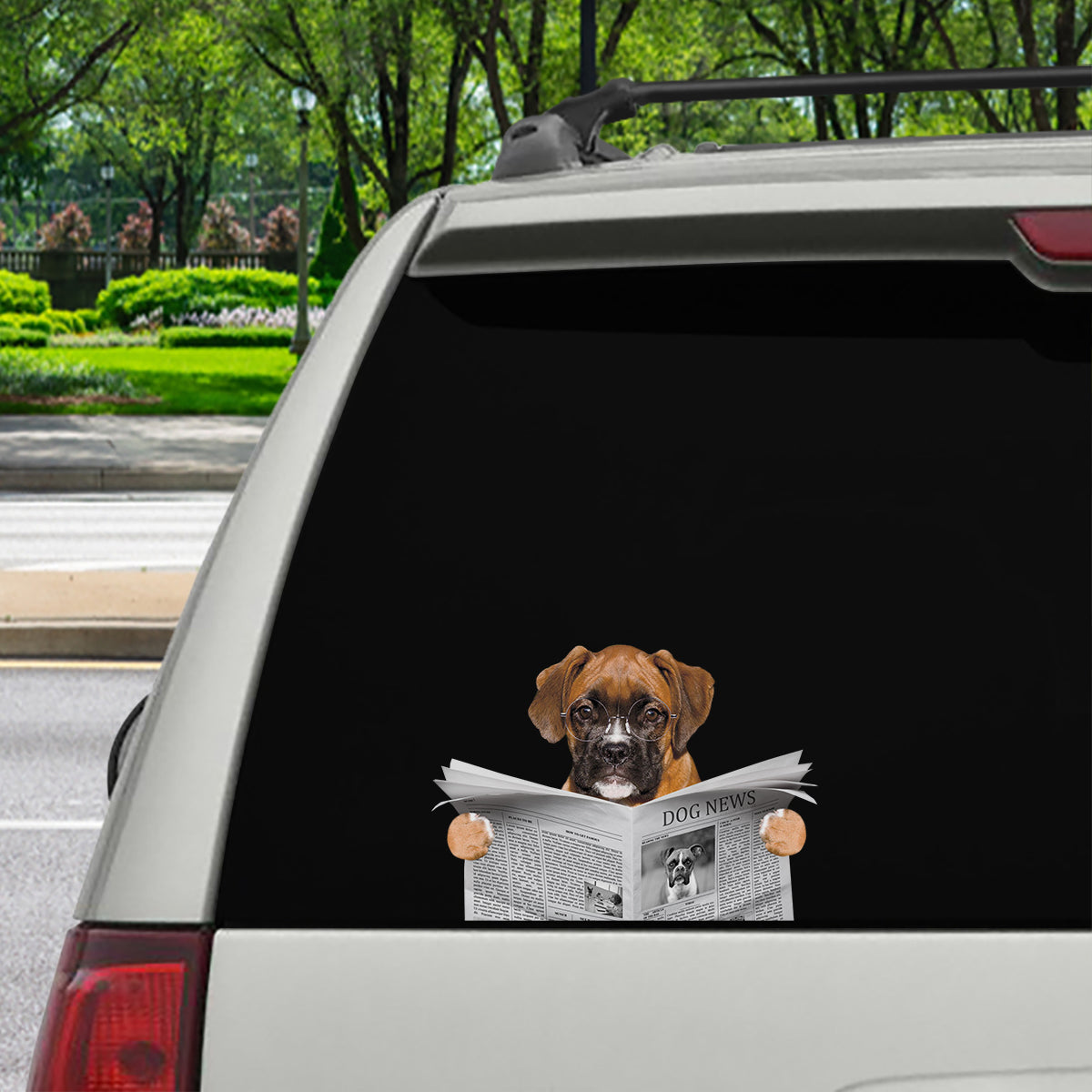 Have You Read The News Today - Boxer Dog Car/ Door/ Fridge/ Laptop Sticker V1