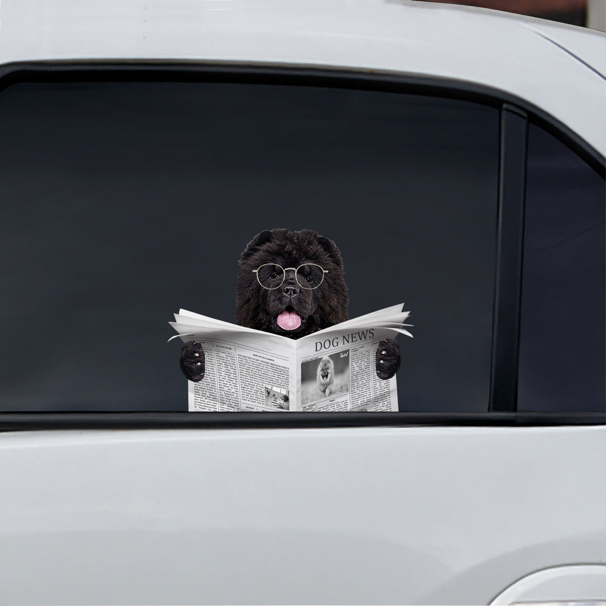 Avez-vous lu les nouvelles aujourd'hui - Autocollant Chow Chow pour voiture/porte/réfrigérateur/ordinateur portable V1