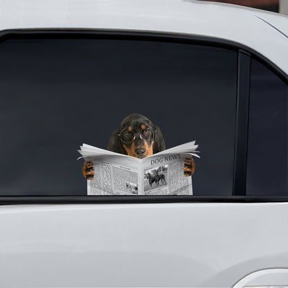Avez-vous lu les nouvelles aujourd'hui - Autocollant Coonhound pour voiture/porte/réfrigérateur/ordinateur portable V1