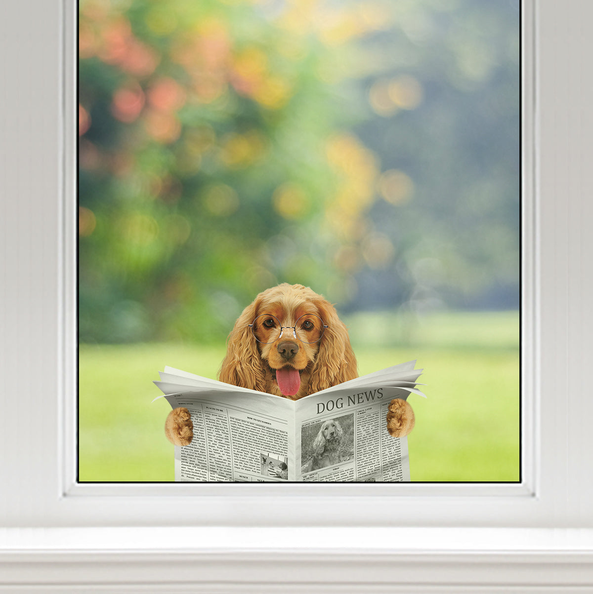 Have You Read The News Today - English Cocker Spaniel Car/ Door/ Fridge/ Laptop Sticker V2