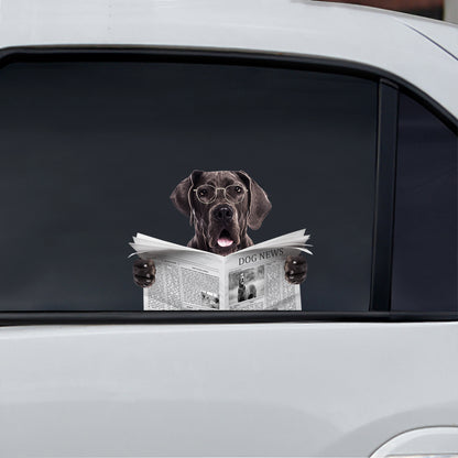 Have You Read The News Today - Great Dane Car/ Door/ Fridge/ Laptop Sticker V1