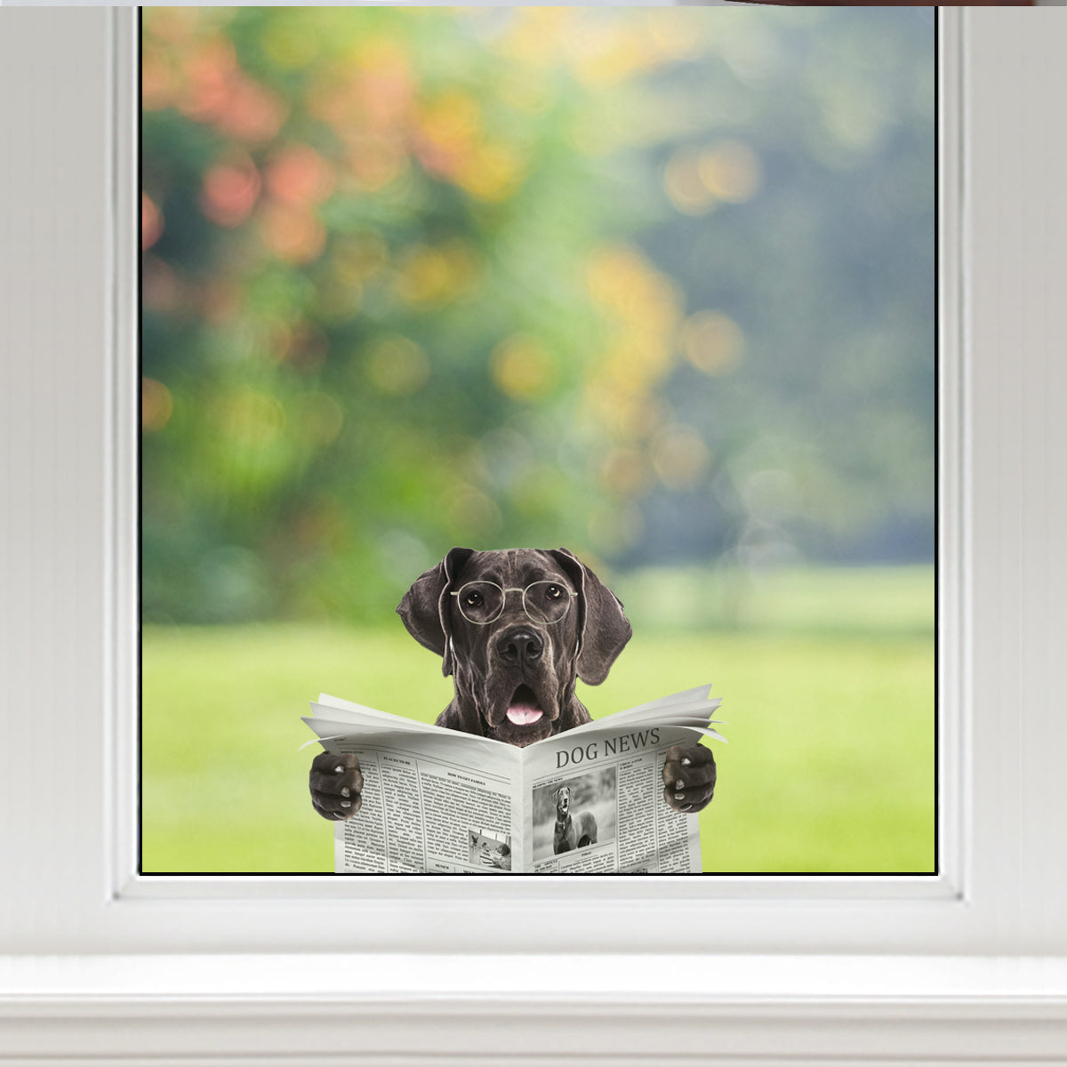 Have You Read The News Today - Great Dane Car/ Door/ Fridge/ Laptop Sticker V1