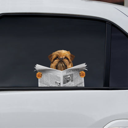 Have You Read The News Today - Griffon Bruxellois Car/ Door/ Fridge/ Laptop Sticker V1