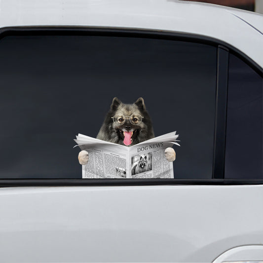 Have You Read The News Today - Keeshond Car/ Door/ Fridge/ Laptop Sticker V1