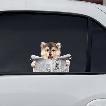 Avez-vous lu les nouvelles aujourd'hui - Autocollant Pomsky pour voiture/porte/réfrigérateur/ordinateur portable V1