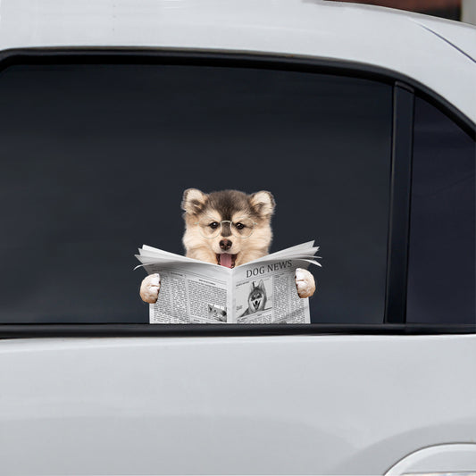 Have You Read The News Today - Pomsky Car/ Door/ Fridge/ Laptop Sticker V1