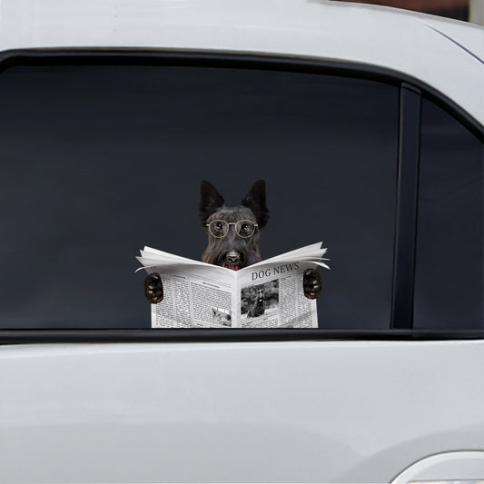 Avez-vous lu les nouvelles aujourd'hui - Autocollant de voiture/porte/réfrigérateur/ordinateur portable Scottish Terrier V1