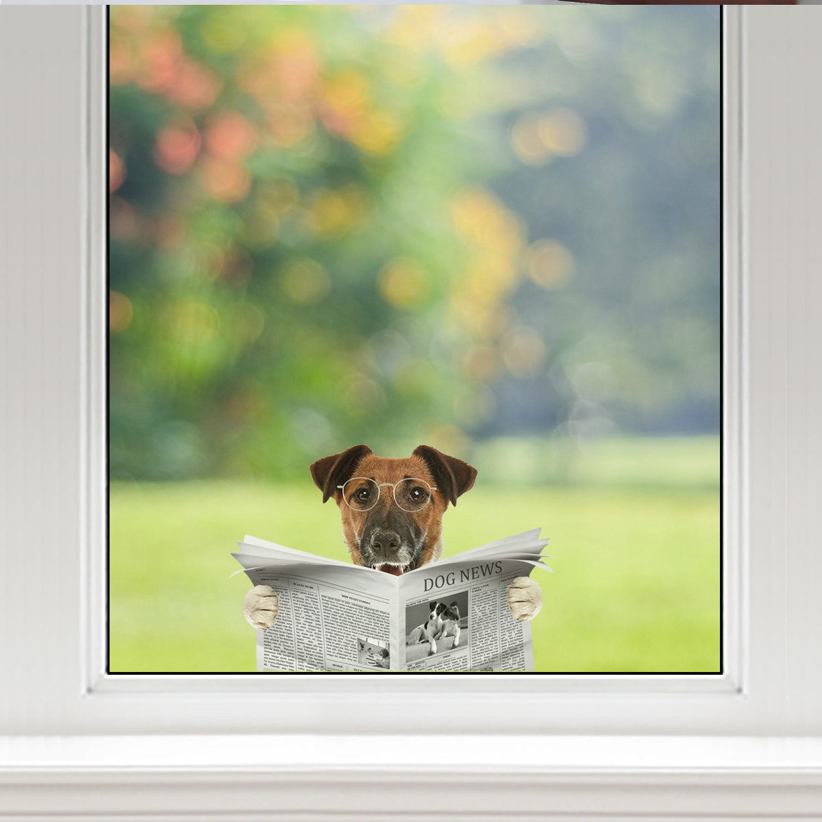 Have You Read The News Today - Smooth Fox Terrier Car/ Door/ Fridge/ Laptop Sticker V1