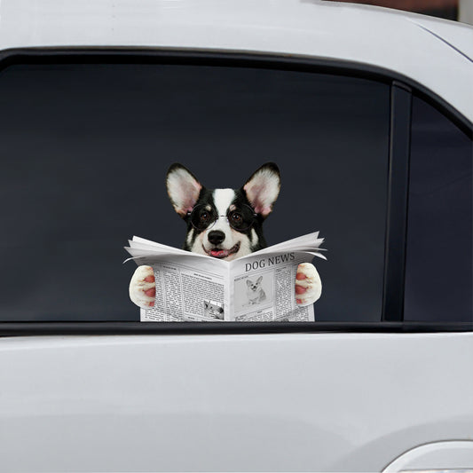 Haben Sie heute die Nachrichten gelesen? Aufkleber „Walisischer Corgi“ für Auto/Tür/Kühlschrank/Laptop V1