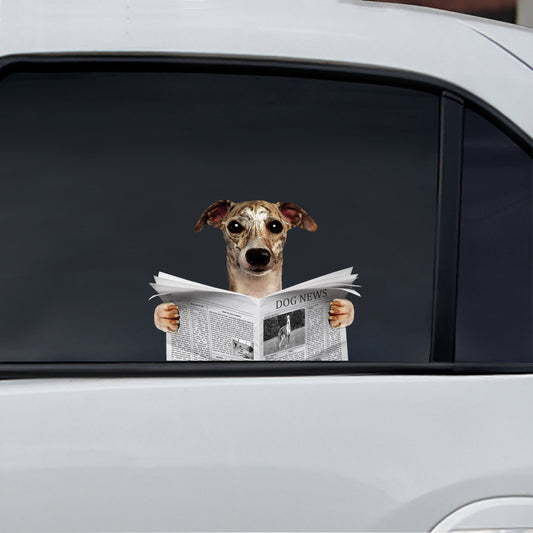Avez-vous lu les nouvelles aujourd'hui - Autocollant Whippet pour voiture/porte/réfrigérateur/ordinateur portable V1