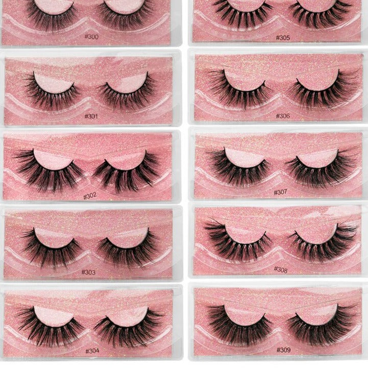 Mink Eyelashes 1 Pair Box 300-309 YSDO