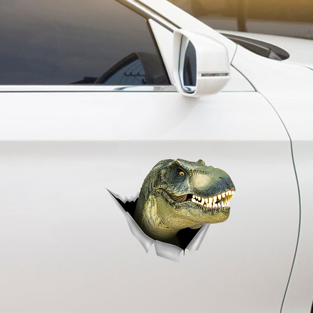 Bonjour, nous sommes sur le chemin de Jurassic Park - Autocollant dinosaure pour voiture/porte/réfrigérateur/ordinateur portable V2