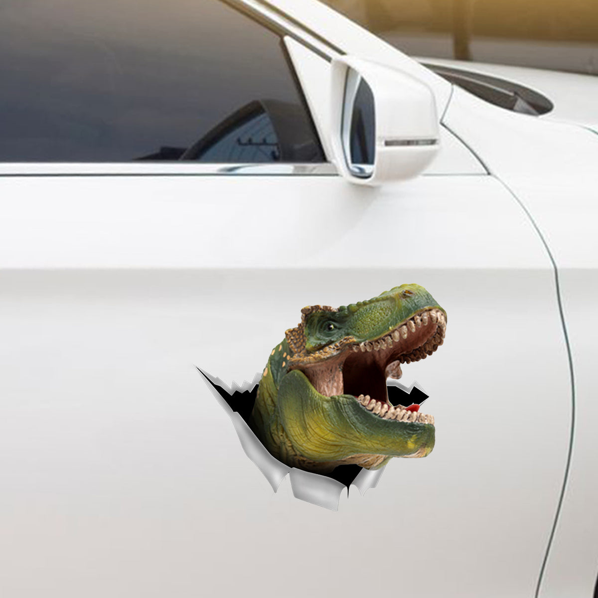 Hallo, wir sind auf dem Weg zum Jurassic Park – Dinosaurier-Aufkleber für Auto/Tür/Kühlschrank/Laptop V3