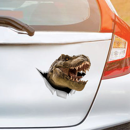 Hallo, wir sind auf dem Weg zum Jurassic Park – Dinosaurier-Aufkleber für Auto/Tür/Kühlschrank/Laptop V4