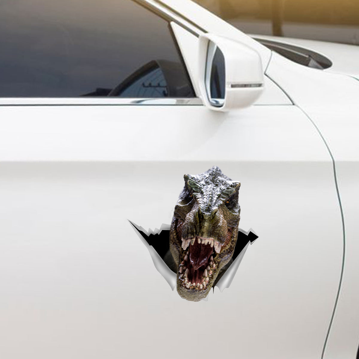 Hallo, wir sind auf dem Weg zum Jurassic Park – Dinosaurier-Aufkleber für Auto/Tür/Kühlschrank/Laptop V7