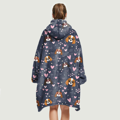 Hello Winter - Cavalier Fleece Blanket Hoodie V2