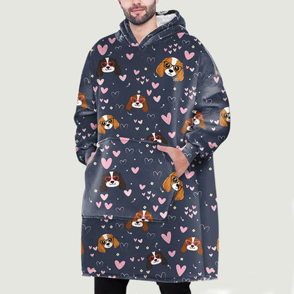 Hello Winter - Cavalier Fleece Blanket Hoodie V2