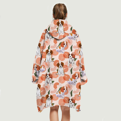 I Love Peaches - Cavalier Fleece Blanket Hoodie