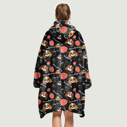 Hello Winter - Cavalier Fleece Blanket Hoodie V1