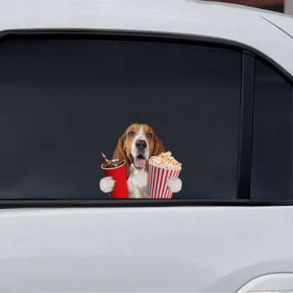 Hey, je veux en essayer - Basset Hound Autocollant de voiture/porte/réfrigérateur/ordinateur portable V1