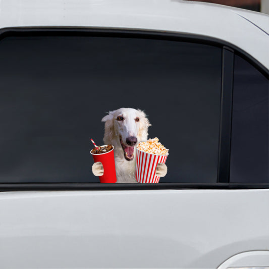 Hey, je veux en essayer - Barzoï Voiture / Porte / Réfrigérateur / Autocollant pour ordinateur portable V1